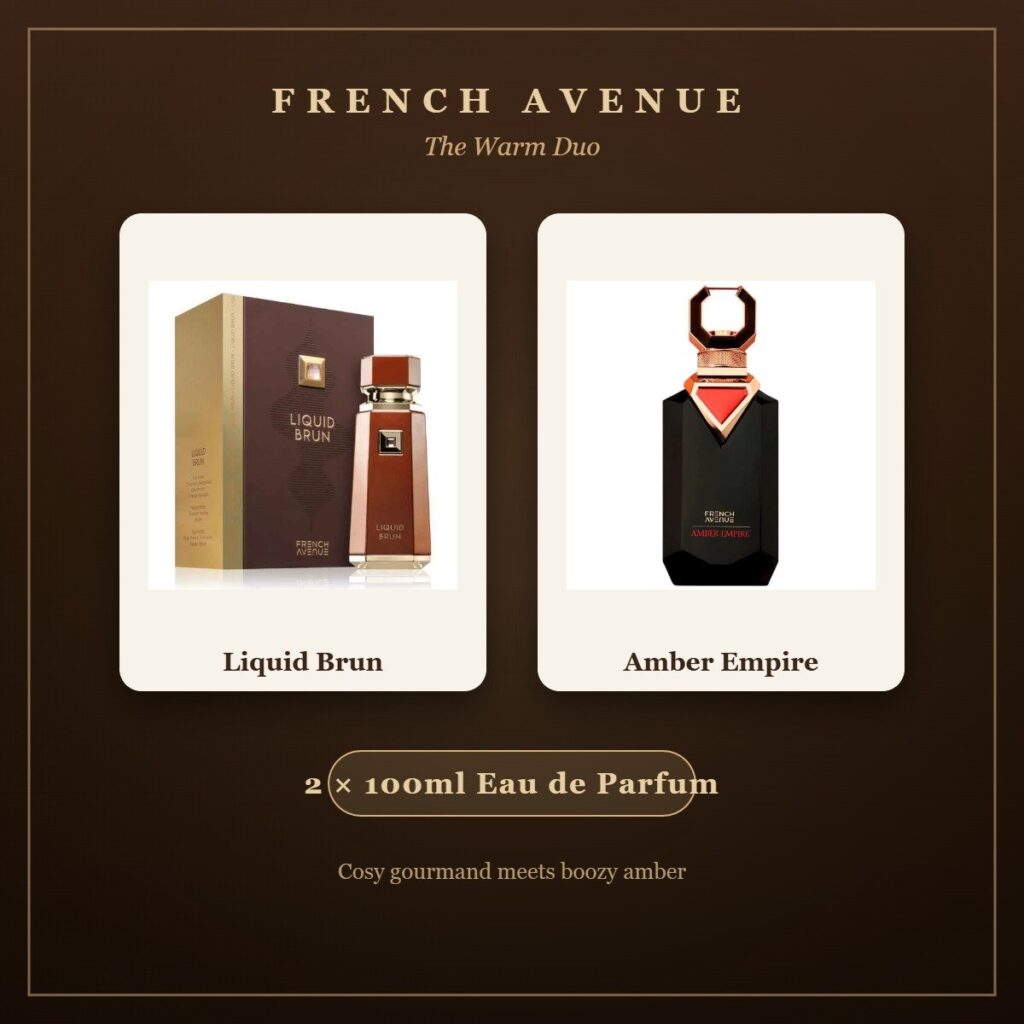 Liquid Brun & Amber Empire Bundle by French Avenue 2 x 100ml
