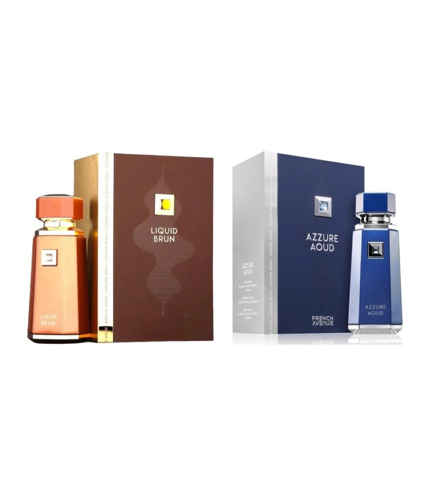 Liquid Brun and Azzure Aoud by French Avenue 2 x 100ml Eau de Parfum Bundle